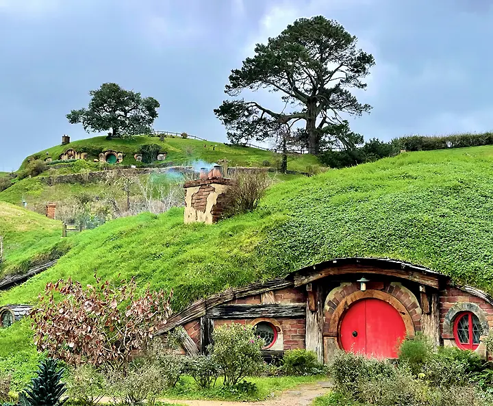 Hobbiton filmforgatási helyszín